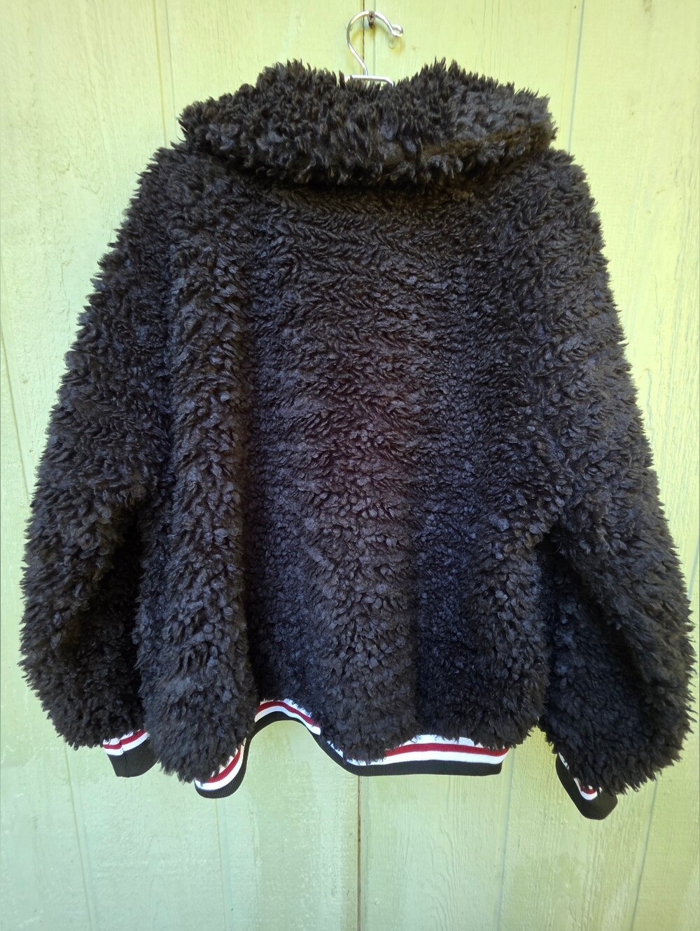 Kimberly.c Black Sherpa Zip-Up Bomber Jacket #JAC2 - Picture 12 of 14